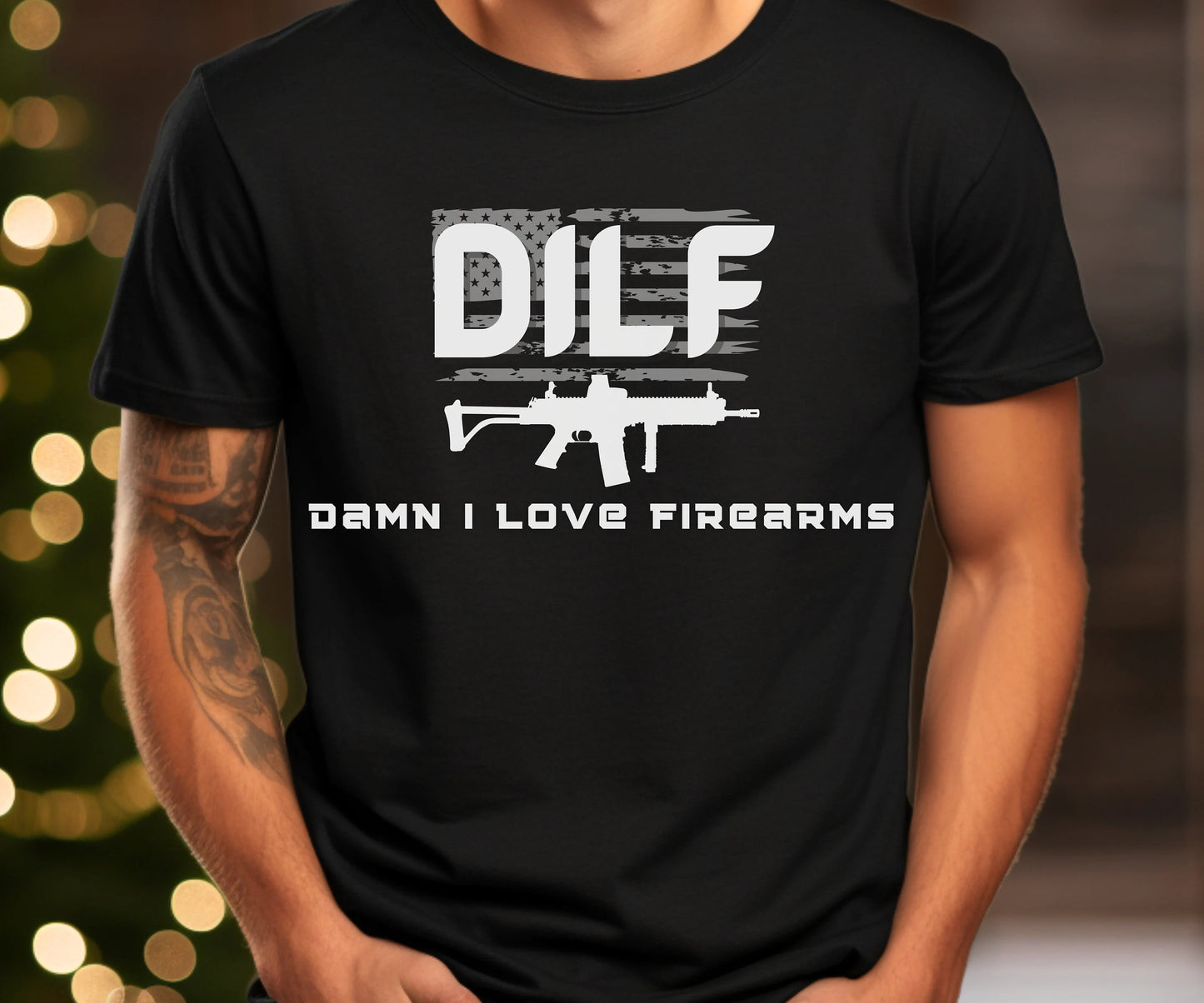 DILF Shirt, Firearm Dad T-Shirt, Gift For Him, Gift For Dad