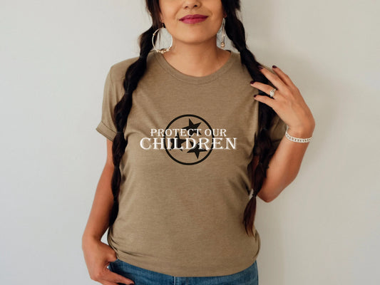 Protect Our Children T-Shirt - Tennessee Flag