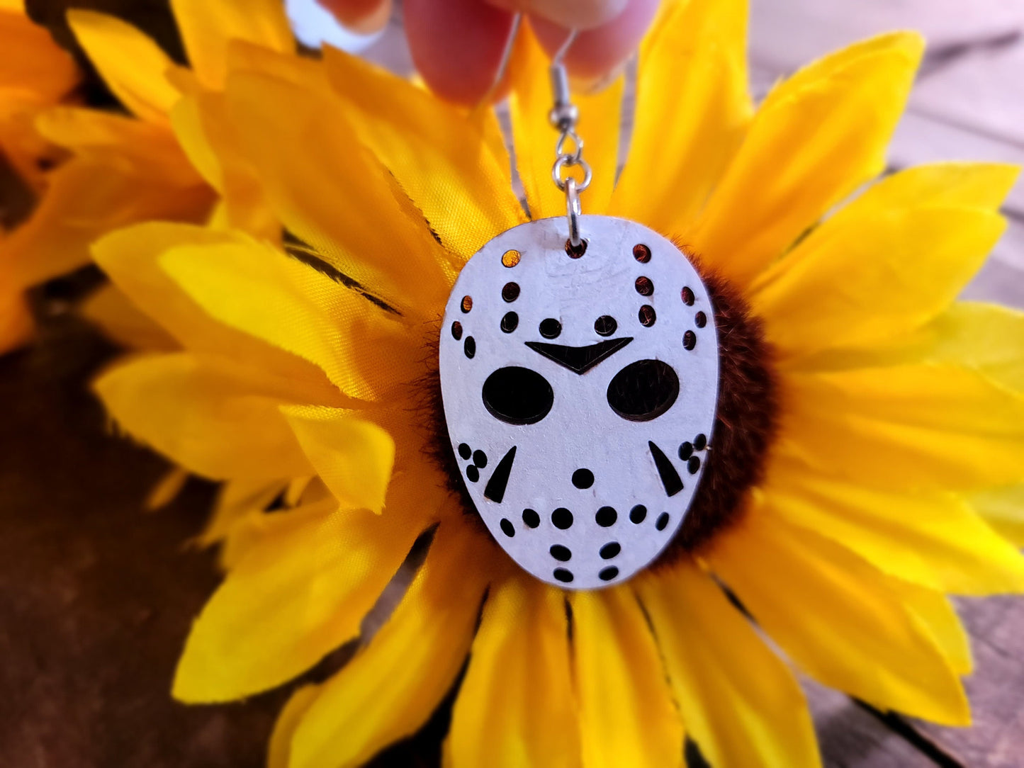 Jason Voorhees Mask Earrings, Friday The 13th