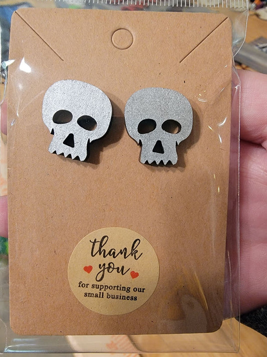 Skull Earrings, Halloween