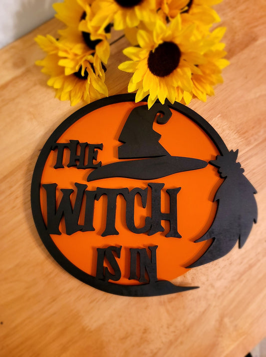 The Witch Is In, Halloween Sign