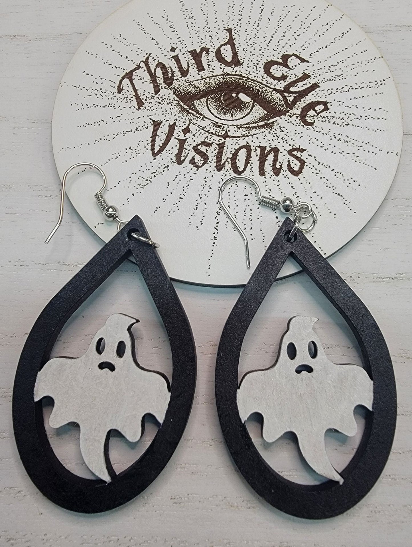 Ghost Earrings, Spooky Halloween