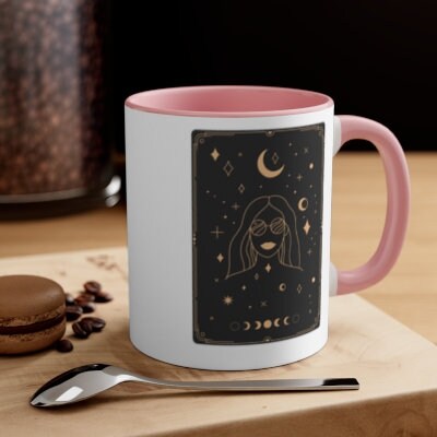 Tarot Card Mug, Witchy Coffee Cup, Tarot Coffee, Witchy gift, Spiritual Mug