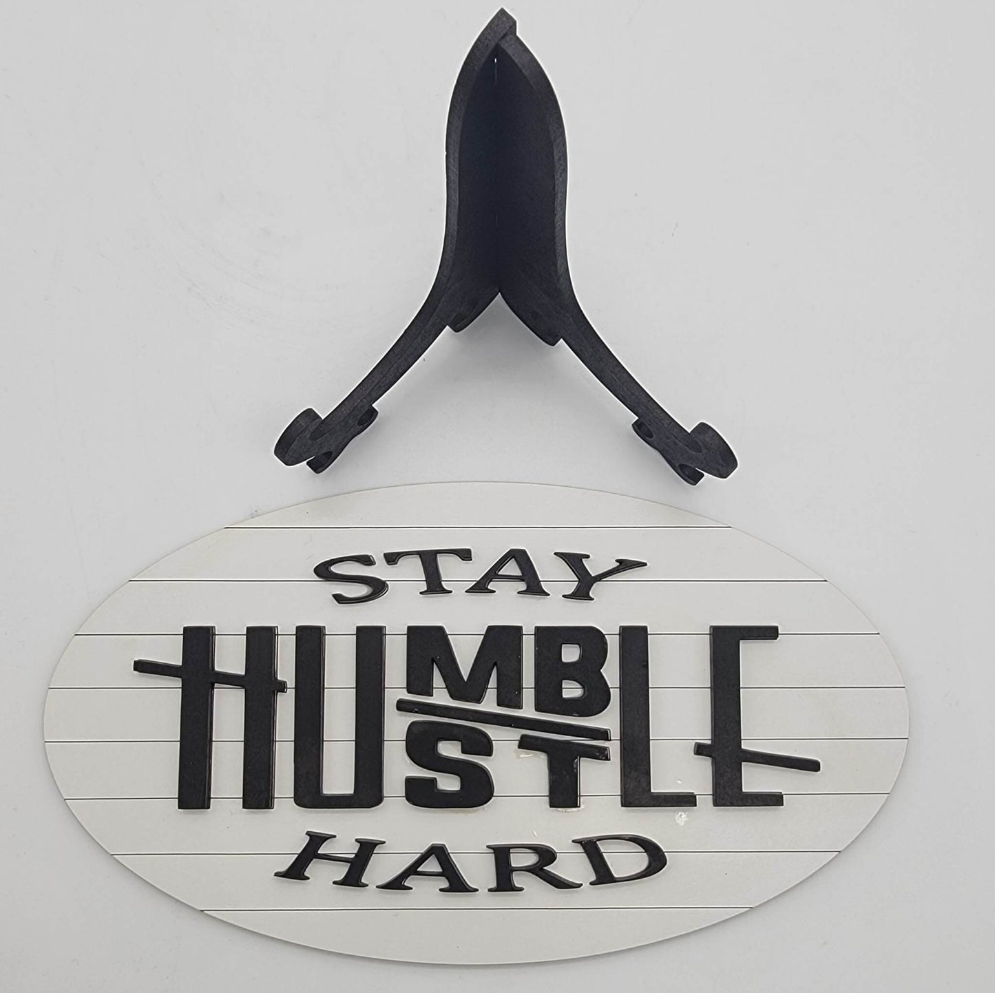 Stay Humble, Hustle Hard, Tabletop Sign, Counter Sign, Positive Saying Sign, Gift For Him, Gift For Her, Uplifting Saying, Desk Decoration