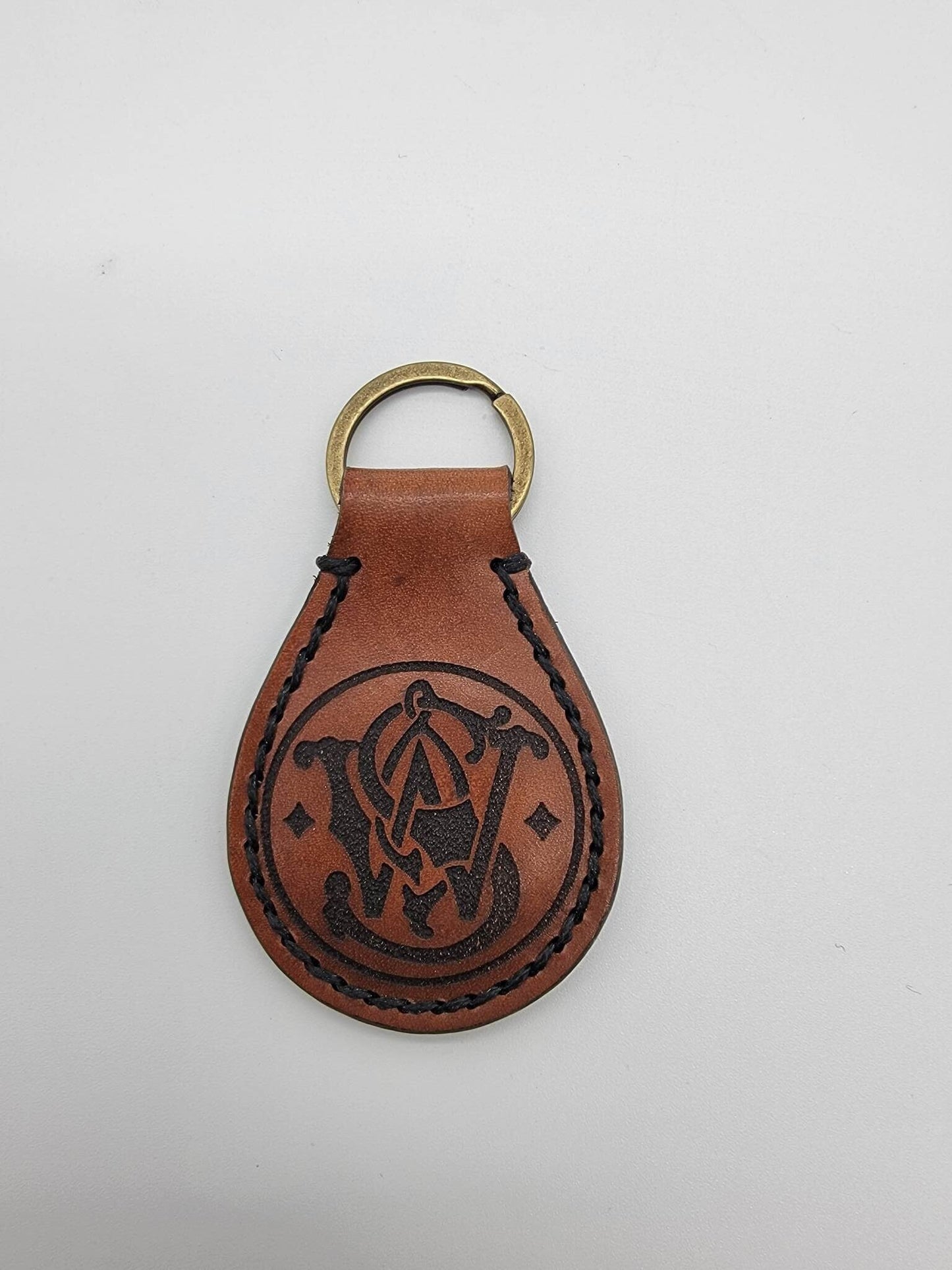 Smith And Wesson Leather Keychain