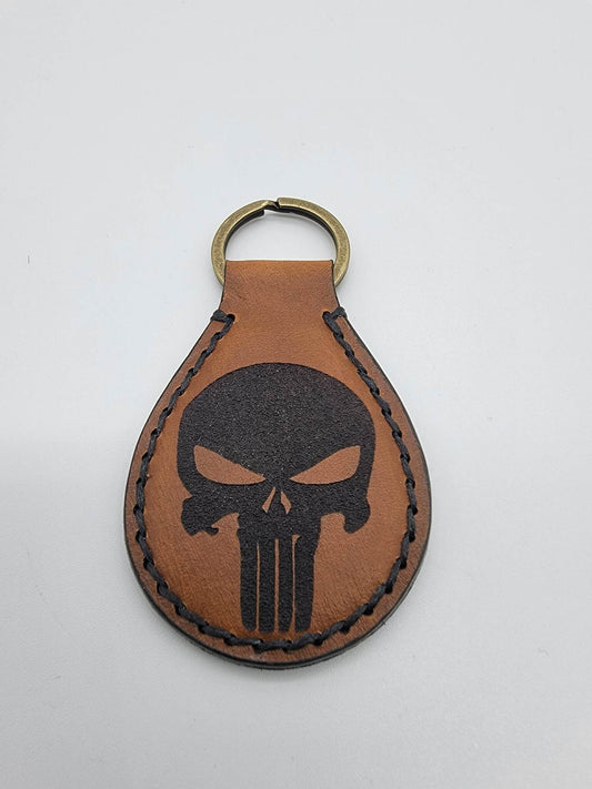 Punisher Skull Keychain
