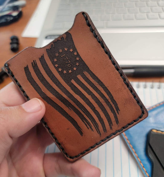 Minimalist Wallet - Distressed Flad