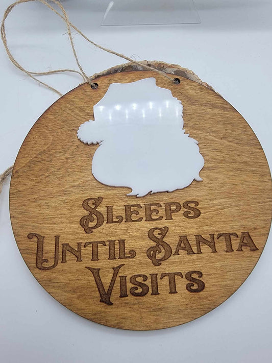 Countdown To Christmas, Sleeps Until Santa, Family Holiday Count Down